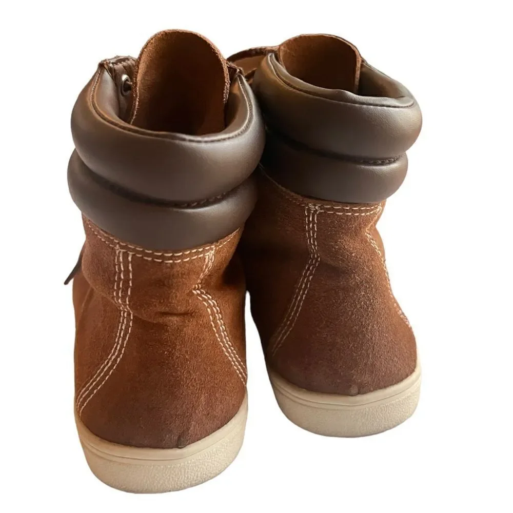 Circus by Sam Edelman Brown Jamie Padded Collar Boot sz 7
